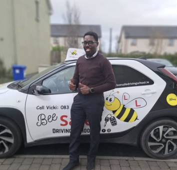 Bee Safe Driving School student — First-time pass!