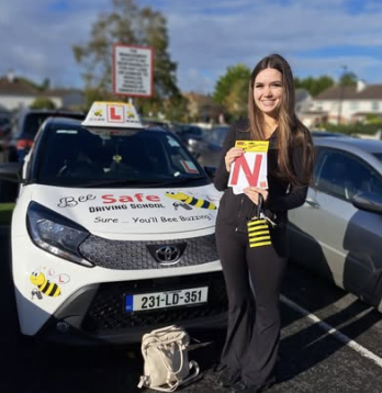 Bee Safe Driving School student — Sure, you'll bee buzzing!