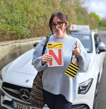 Bee Safe Driving School student — Confident & qualified