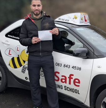 Bee Safe Driving School student — Calm, prepared, passed