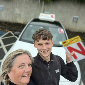 Bee Safe Driving School student — Proud new driver