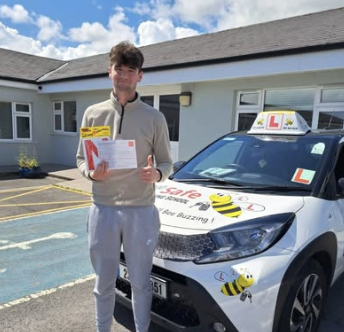 Bee Safe Driving School student — Calm, prepared, passed